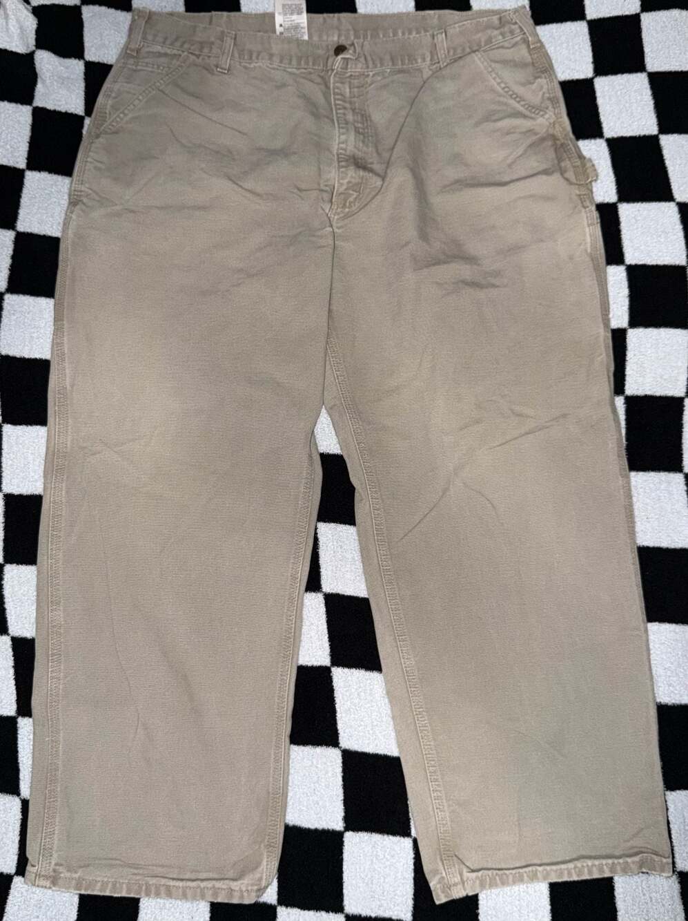Carhartt B11 DES Washed Duck Work Dungaree Pants 42x30